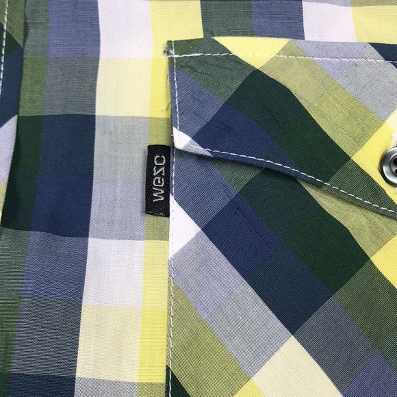 Men’s Wezc Long Sleeve Plaid Button down shirt XL - Picture 2 of 4